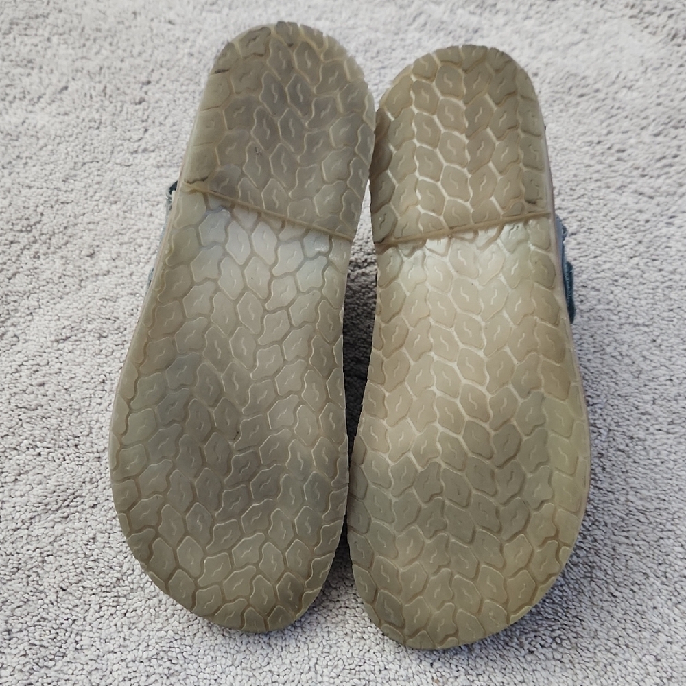Zara Big Kids'/Women Leather Gray Sandals, Size 38/7.5, Excellent Used Condition - Picture 4 of 10